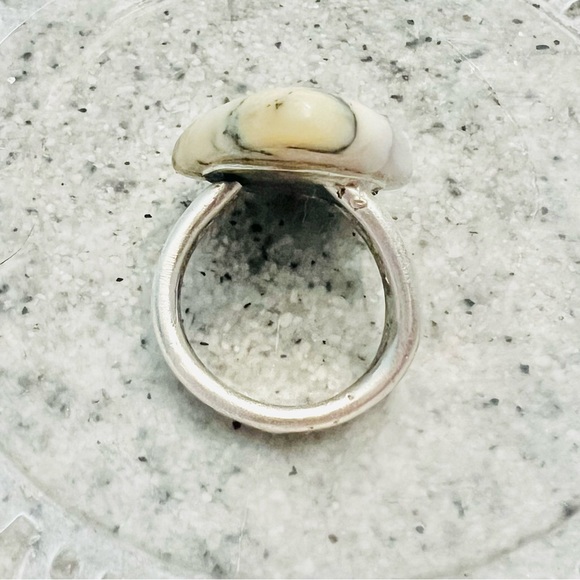 Dendritic Opal Ring, Handmade by Wandering Bunny LLC - Picture 8 of 12